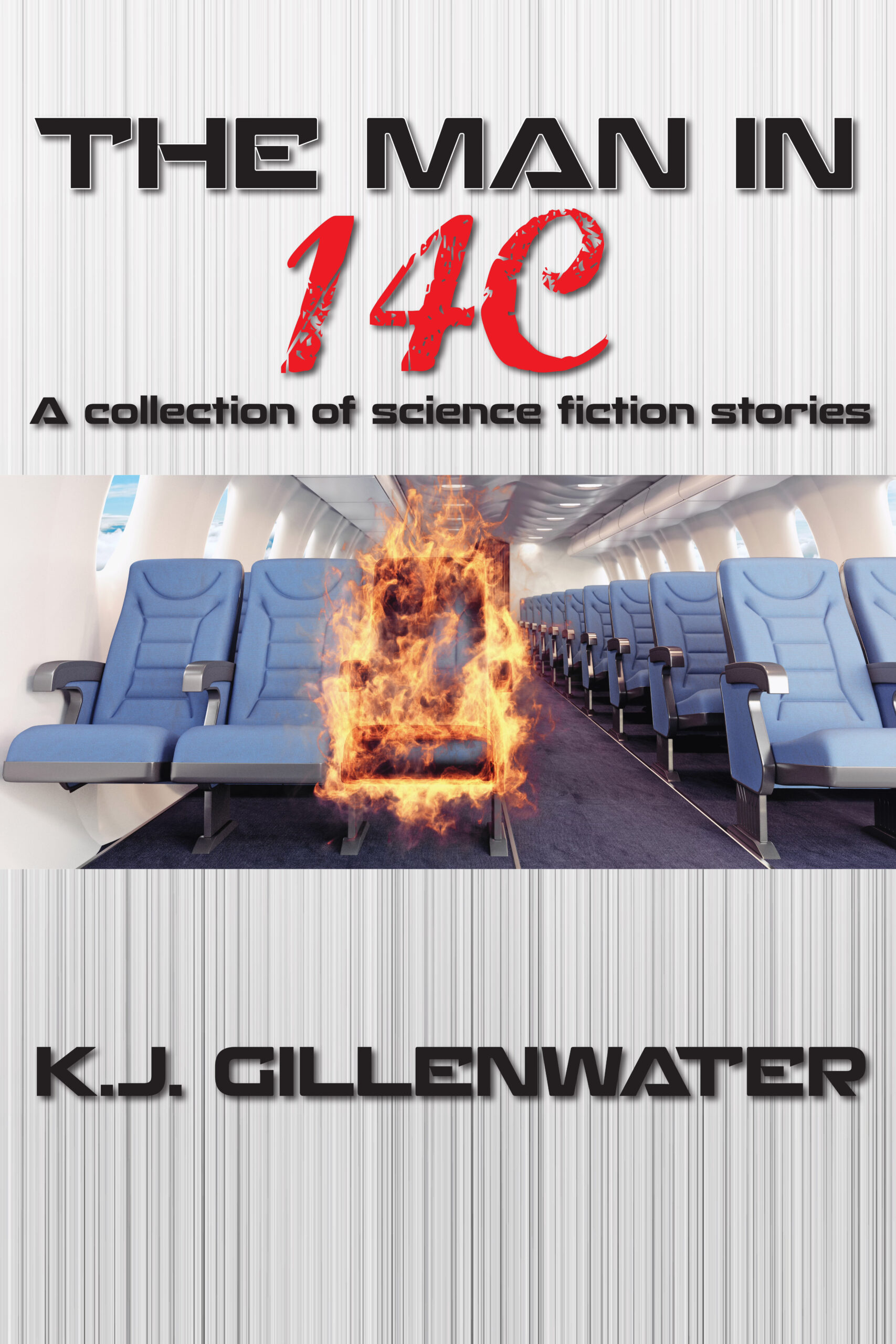 A book cover with an airplane on fire.
