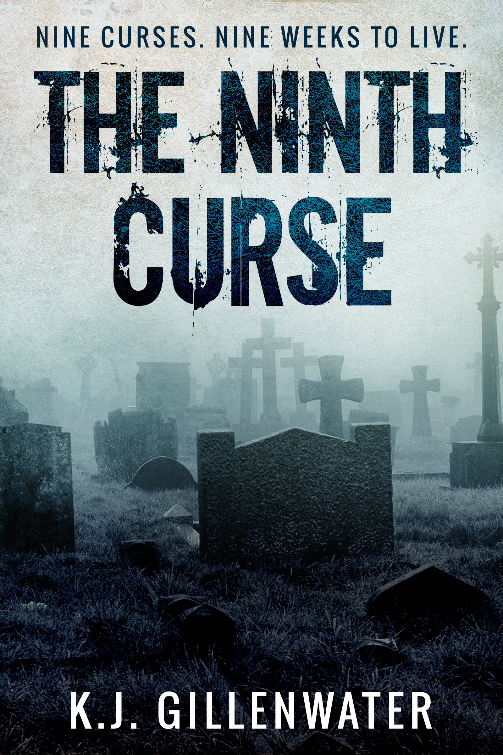 A graveyard with some crosses and the words " the ninth curse ".