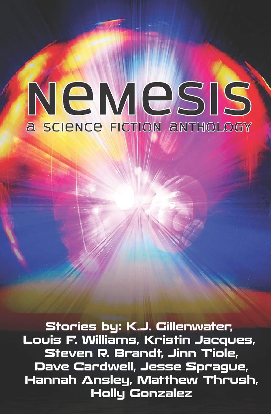 A book cover with the title of nemesis.